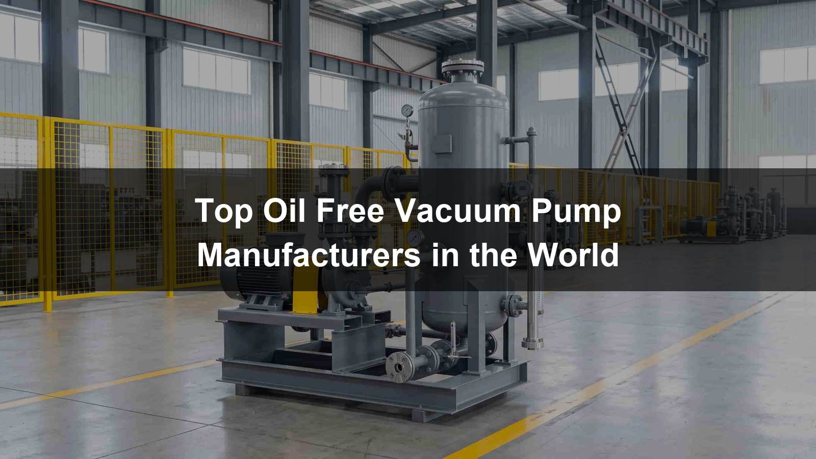 Top 10 Oil Free Vacuum Pump Manufacturers in the World